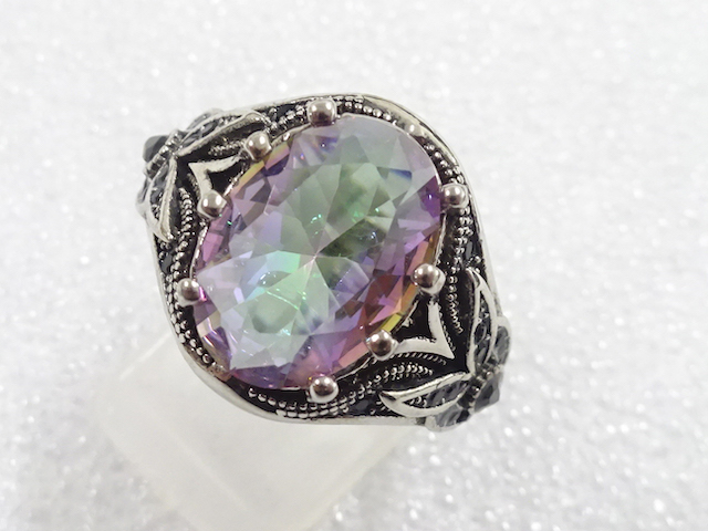 COLORED STONE FASHION RING / JP SIZE 19.5